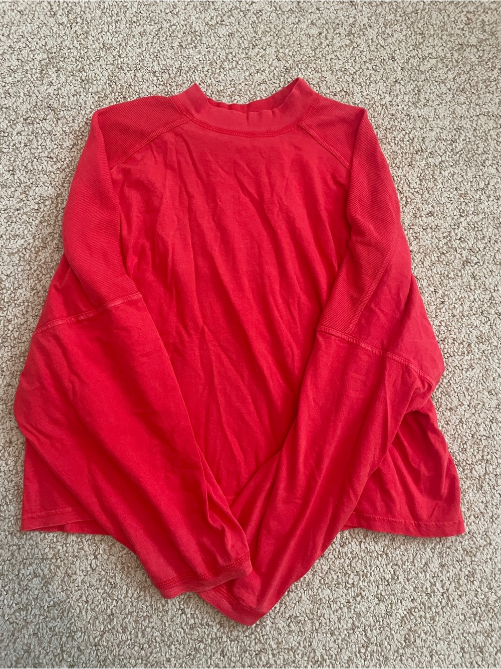 Aerie Casual Long Sleeve Red Top